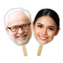 Load image into Gallery viewer, Trump Big Head Cutouts Trump Big Head on a Stick Trump Face Fan Head on Stick Trump Face Mask