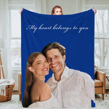 Load image into Gallery viewer, Christmas Gift Personalized Photo Blankets Custom Blankets with Picture Fleece Throw Blanket