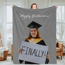 Load image into Gallery viewer, Christmas Gift Personalized Photo Blankets Custom Blankets with Picture Fleece Throw Blanket