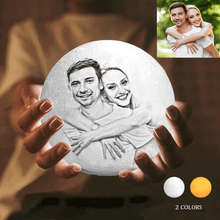 Load image into Gallery viewer, Custom Photo Moon Lamp Christmas Gifts