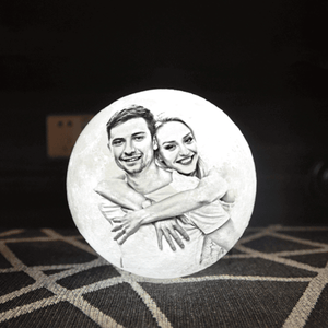 Christmas Gift Personalized Engraved 3D Moon Lamp with Picture