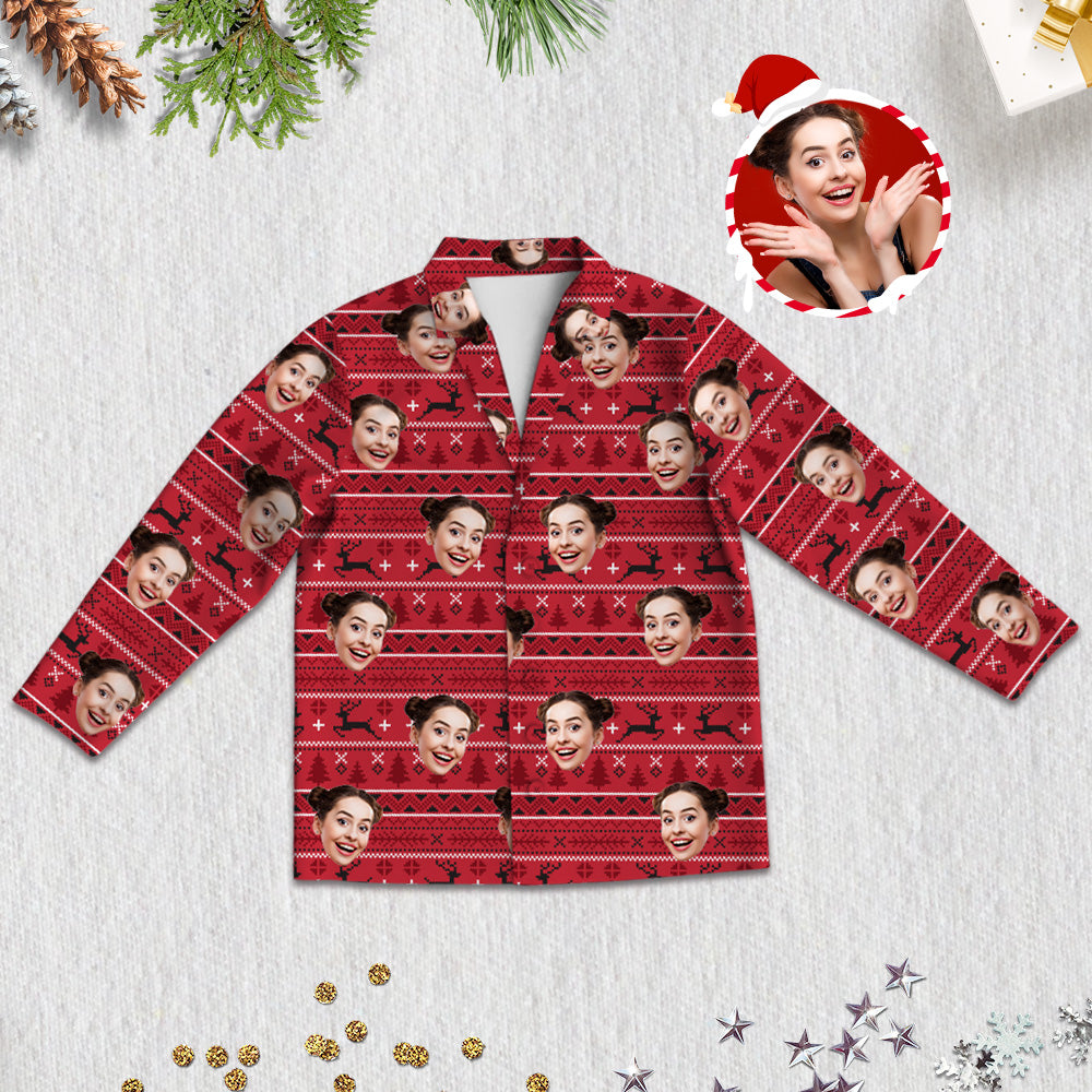 Christmas Pajamas Custom Christmas Sleepwear Personalized Photo Pajamas Christmas Gift