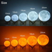 Load image into Gallery viewer, Custom Photo Moon Lamp Christmas Gifts