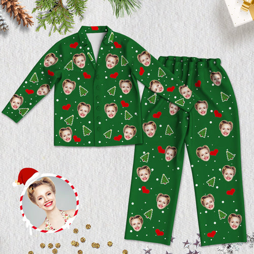 Custom Christmas Pajamas Customized Photo Christmas Sleepwear Christmas Gift