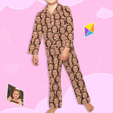 Load image into Gallery viewer, Kids Custom Pajamas Kids Personalized Face Pajamas Kids Face Photo Pajamas Christmas Gift