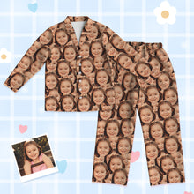 Load image into Gallery viewer, Kids Custom Pajamas Kids Personalized Face Pajamas Kids Face Photo Pajamas Christmas Gift