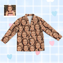 Load image into Gallery viewer, Kids Custom Pajamas Kids Personalized Face Pajamas Kids Face Photo Pajamas Christmas Gift
