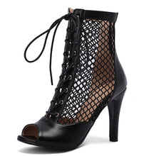 Load image into Gallery viewer, Women's Professional Dance Shoes Mesh Ballroom Practice Footwear Salsa Jazz Heels Boots