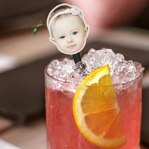 Custom Drink Stirrers with Face Birthday Party Stir Sticks Custom Drink Stirrers for Wedding Bachelor Party