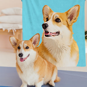 Christmas Gift Custom Photo Blankets Custom Cat Dog Photo Blankets Fleece Throw Christmas Blanket