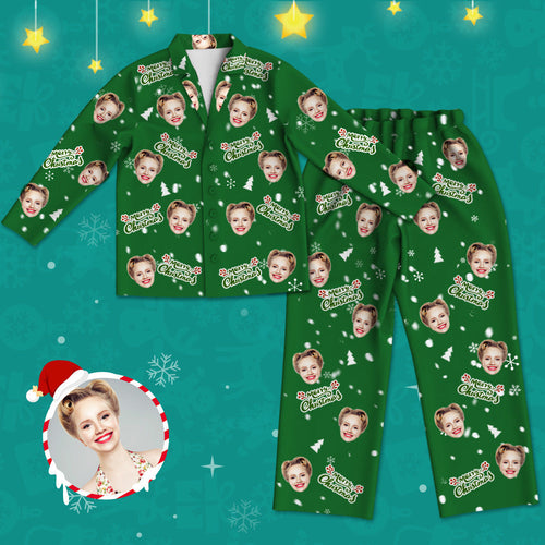 Christmas Gift Christmas Pajamas Customized Christmas Photo Pajamas Face Pajamas