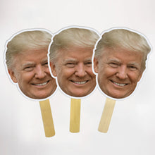 Load image into Gallery viewer, Trump Big Head Cutouts Trump Big Head on a Stick Trump Face Fan Head on Stick Trump Face Mask