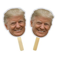 Load image into Gallery viewer, Trump Big Head Cutouts Trump Big Head on a Stick Trump Face Fan Head on Stick Trump Face Mask