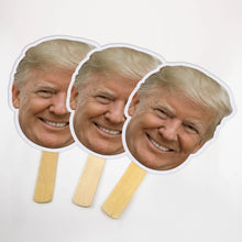 Load image into Gallery viewer, Trump Big Head Cutouts Trump Big Head on a Stick Trump Face Fan Head on Stick Trump Face Mask