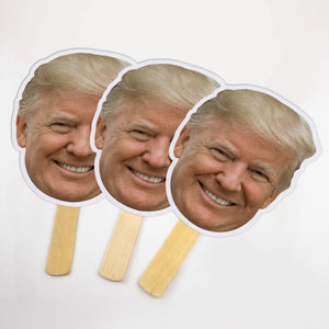 Trump Big Head Cutouts Trump Big Head on a Stick Trump Face Fan Head on Stick Trump Face Mask