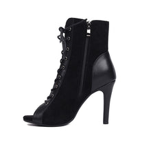 Load image into Gallery viewer, Women&#39;s Professional Dance Heels Boots High Heel Ballroom Shoes Salsa Jazz Practice Footwear