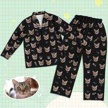 Load image into Gallery viewer, Cat Pajamas Custom Cat Face Pajamas Cat Photo Pajamas Custom Christmas Gift for Cat Dad Mom