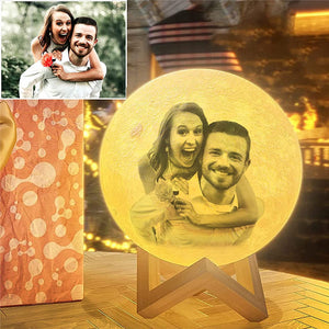 Custom Moon Lamp With Picture 16 Colors 2 Colors Christmas Gift Idea