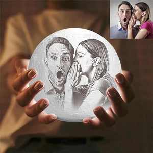 Custom Moon Lamp With Picture 16 Colors 2 Colors Christmas Gift Idea