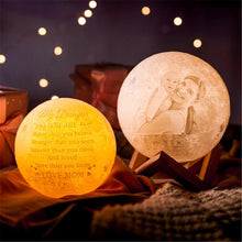 Load image into Gallery viewer, Custom Moon Lamp With Picture 16 Colors 2 Colors Christmas Gift Idea
