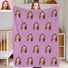 Load image into Gallery viewer, Custom Photo Blankets Face Blanket Custom Throw Blanket Custom Face Blanket Christmas Gift
