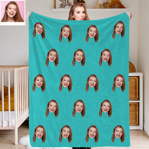 Custom Photo Blankets Face Blanket Custom Throw Blanket Custom Face Blanket Christmas Gift