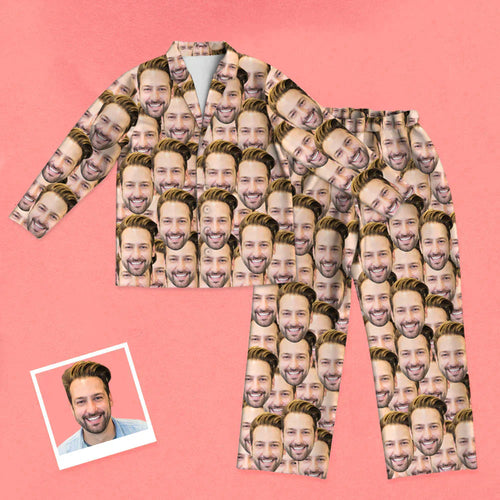 Face Pajamas Custom Face Pajamas Adult Custom Sleepwear Personalized Pajamas Christmas Gift