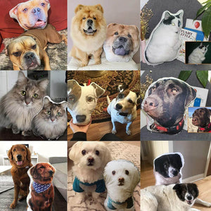 Custom Dog Head Pillow Custom Cat Photo Pillow Personalized Pet Head Body Pillow