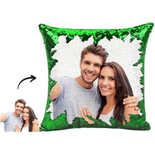 Load image into Gallery viewer, Christmas Magic Sequins Pillow Custom Magic Sequins Pillow Multicolor Shiny Christmas Gift