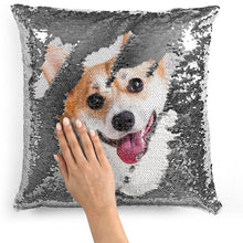 Load image into Gallery viewer, Christmas Magic Sequins Pillow Custom Magic Sequins Pillow Multicolor Shiny Christmas Gift