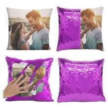 Load image into Gallery viewer, Christmas Magic Sequins Pillow Custom Magic Sequins Pillow Multicolor Shiny Christmas Gift