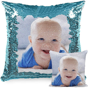 Christmas Magic Sequins Pillow Custom Magic Sequins Pillow Multicolor Shiny Christmas Gift