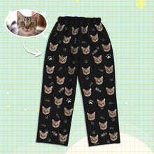 Load image into Gallery viewer, Cat Pajamas Custom Cat Face Pajamas Cat Photo Pajamas Custom Christmas Gift for Cat Dad Mom