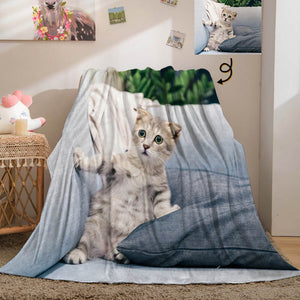 Christmas Gift Custom Blankets with Photo Personalized Blankets with Picture Fleece Throw Blankets