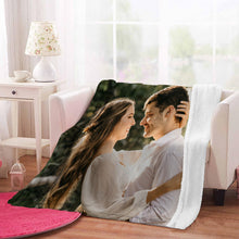 Load image into Gallery viewer, Christmas Gift Custom Blankets with Photo Personalized Blankets with Picture Fleece Throw Blankets