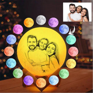 Custom Photo Moon Lamp Christmas Gifts