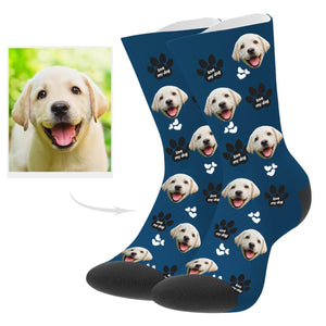 Custom Dog Socks Dog Photo Socks Christmas Dog Socks Custom Puppy Photo Socks
