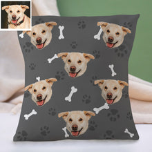 Load image into Gallery viewer, Custom Dog Face Pillow Decorative Cushion Cover Pet Face Pillow Dog Throw Pillows Christmas Gift