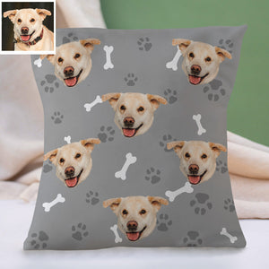 Custom Dog Face Pillow Decorative Cushion Cover Pet Face Pillow Dog Throw Pillows Christmas Gift