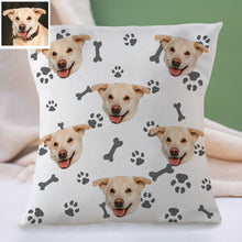 Load image into Gallery viewer, Custom Dog Face Pillow Decorative Cushion Cover Pet Face Pillow Dog Throw Pillows Christmas Gift