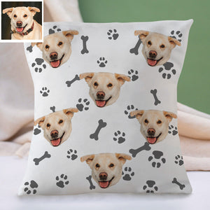 Custom Dog Face Pillow Decorative Cushion Cover Pet Face Pillow Dog Throw Pillows Christmas Gift