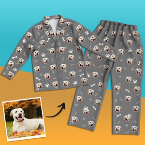 Custom Dog Face Pajamas Personalized Dog Photo Pajamas Home Photo Sleepwear Christmas Gift