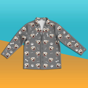 Custom Dog Face Pajamas Personalized Dog Photo Pajamas Home Photo Sleepwear Christmas Gift