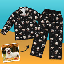 Load image into Gallery viewer, Custom Dog Face Pajamas Personalized Dog Photo Pajamas Home Photo Sleepwear Christmas Gift