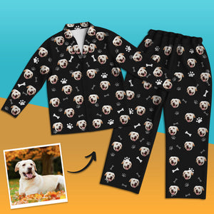 Custom Dog Face Pajamas Personalized Dog Photo Pajamas Home Photo Sleepwear Christmas Gift