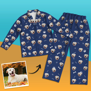 Custom Dog Face Pajamas Personalized Dog Photo Pajamas Home Photo Sleepwear Christmas Gift