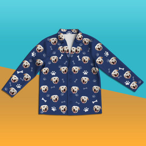Custom Dog Face Pajamas Personalized Dog Photo Pajamas Home Photo Sleepwear Christmas Gift