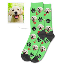 Load image into Gallery viewer, Personalized Dog Photo Socks Dog Face Socks Dog Photo on Socks