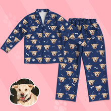 Load image into Gallery viewer, Kids Custom Pajamas Kids Personalized Dog Photo Pajamas Kids Dog Face Pajamas Christmas Gift