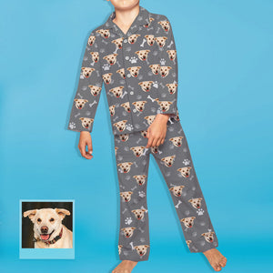 Kids Custom Pajamas Kids Personalized Dog Photo Pajamas Kids Dog Face Pajamas Christmas Gift